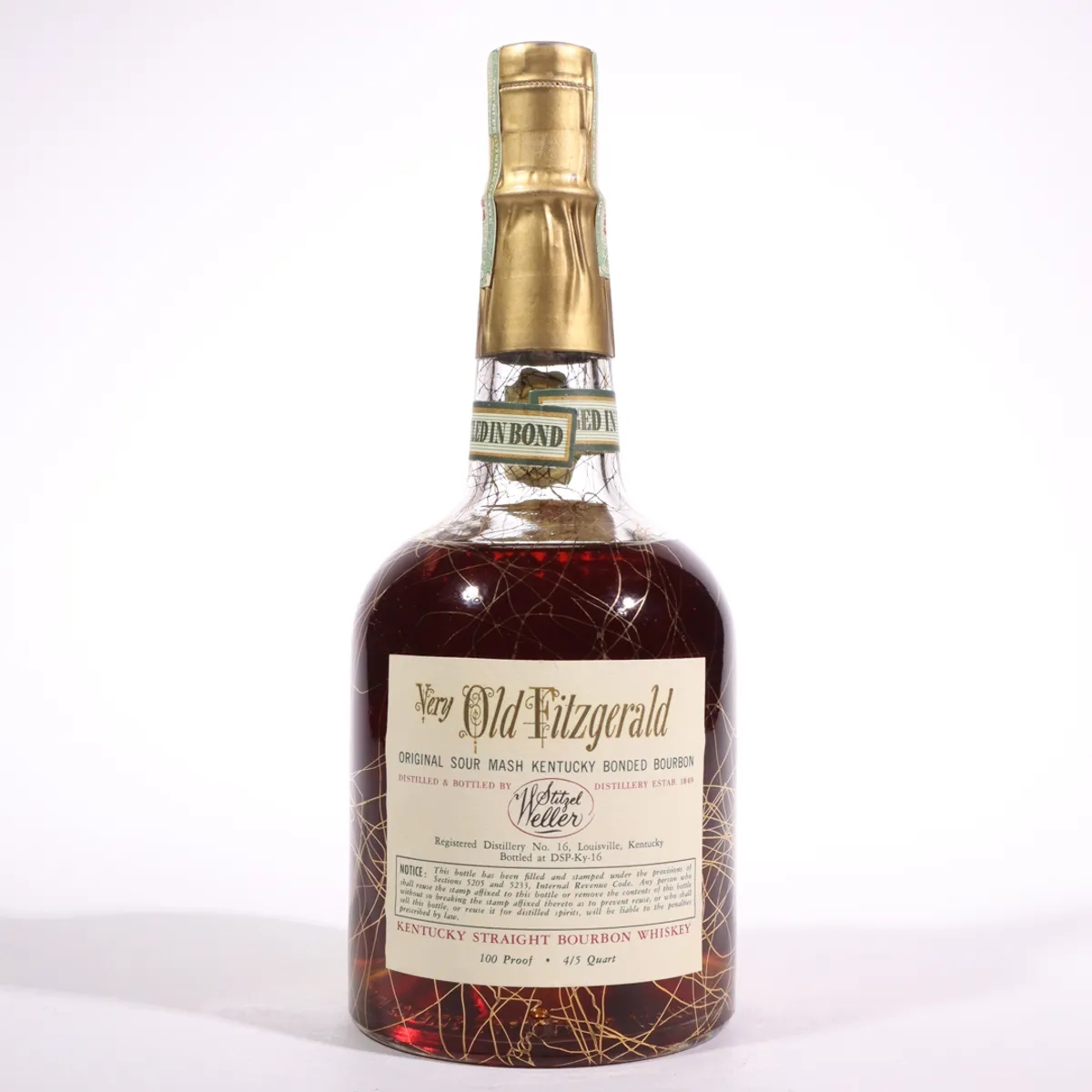 Very Xtra Old Fitzgerald 10 Year Bottled-In-Bond Bourbon (1968, 4 