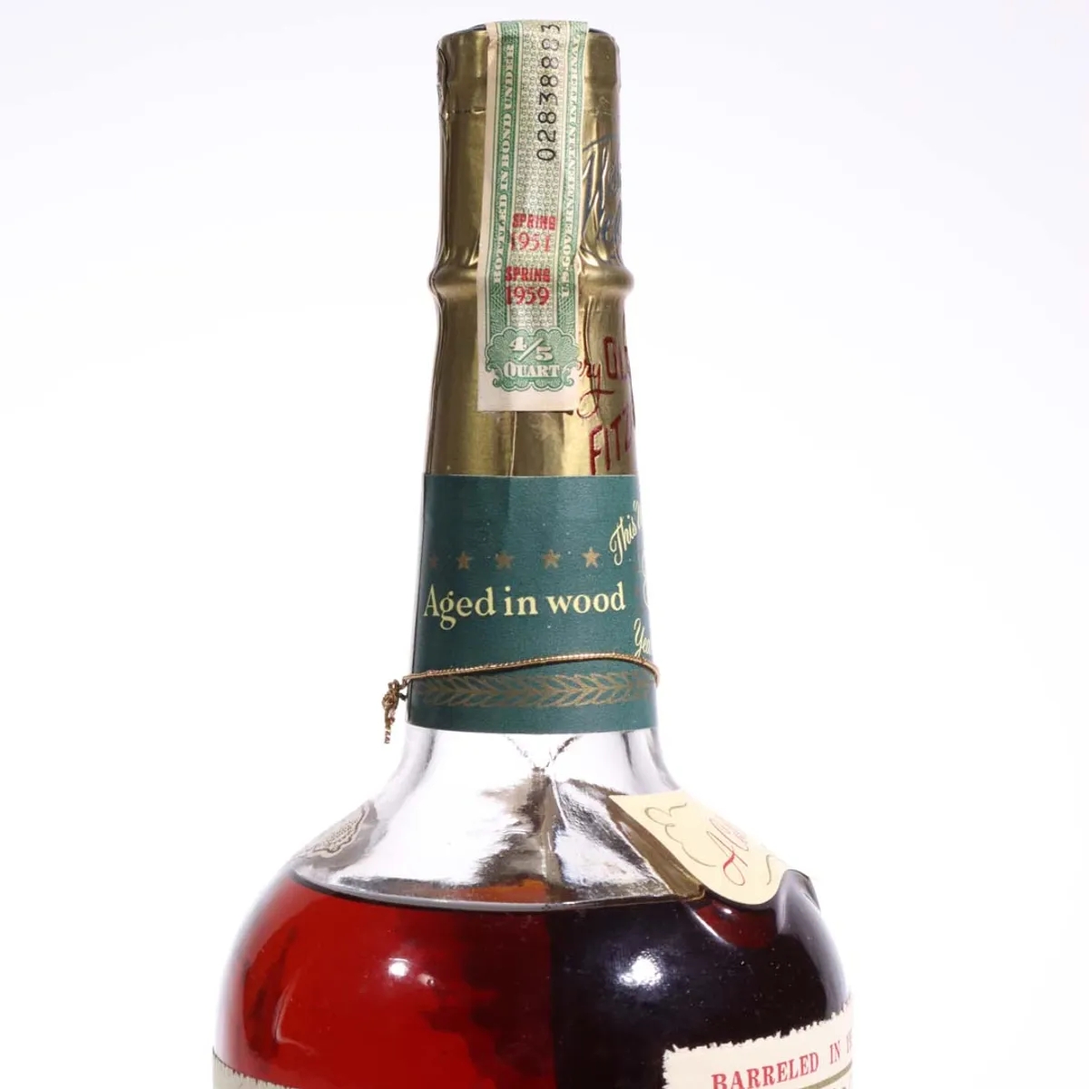 Very Old Fitzgerald 8 Year Bourbon (1959, 4/5 Quart) | Unicorn 