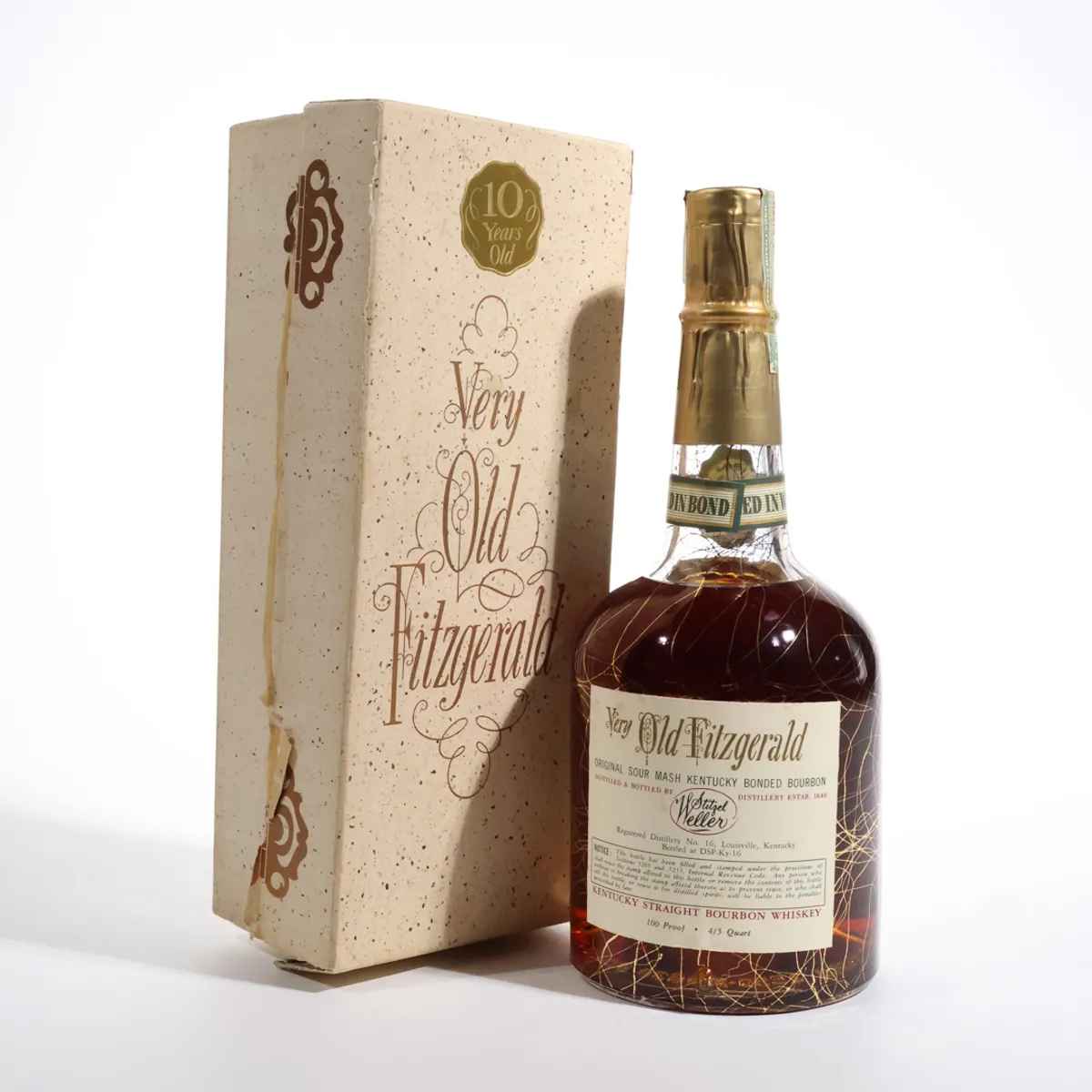 Very Xtra Old Fitzgerald 10 Year Bottled-in-Bond Bourbon (1965, 4 