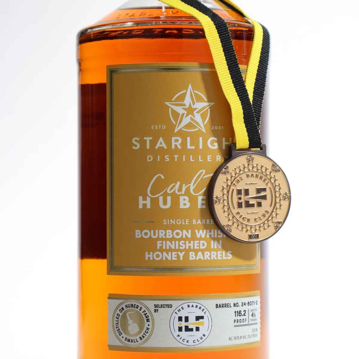 Starlight Carl T. Bourbon Finished in Honey Barrels (Single Barrel)