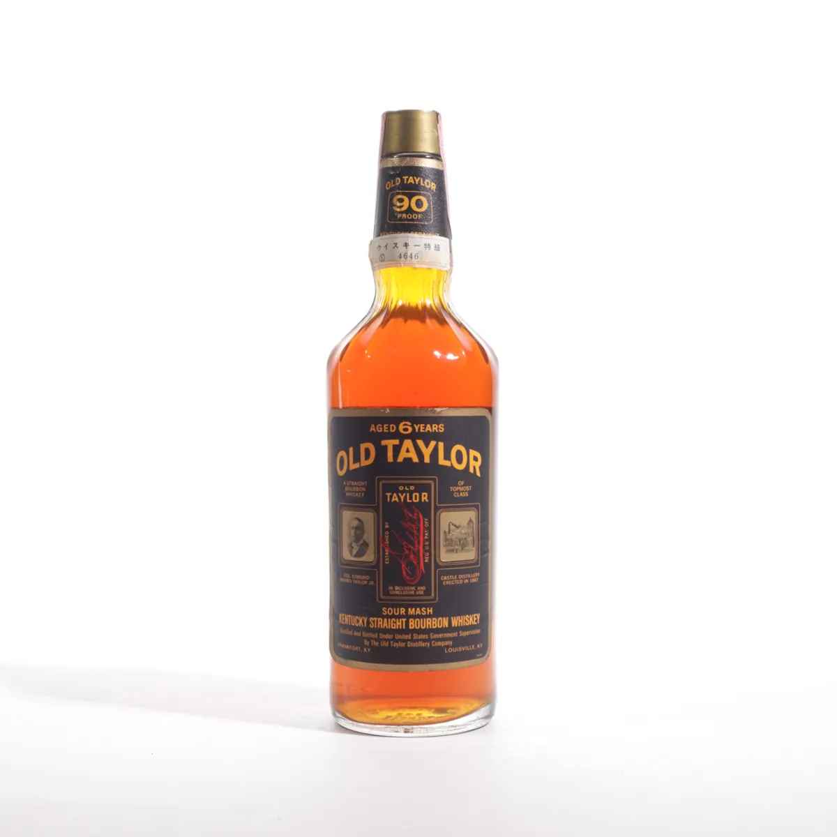 Old Taylor 6 Year Bourbon (1974, Black Label Japanese Export, 4/5 